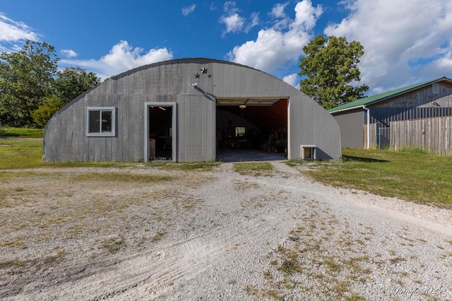 view of outbuilding