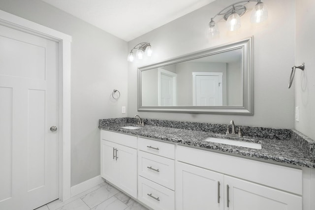 bathroom featuring vanity