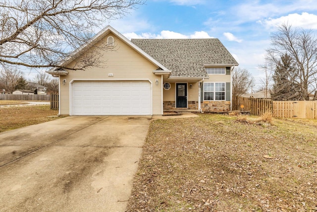 ranch-style house with a garage