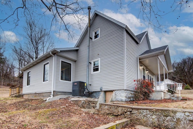 exterior space featuring covered porch