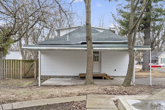 view of rear view of property