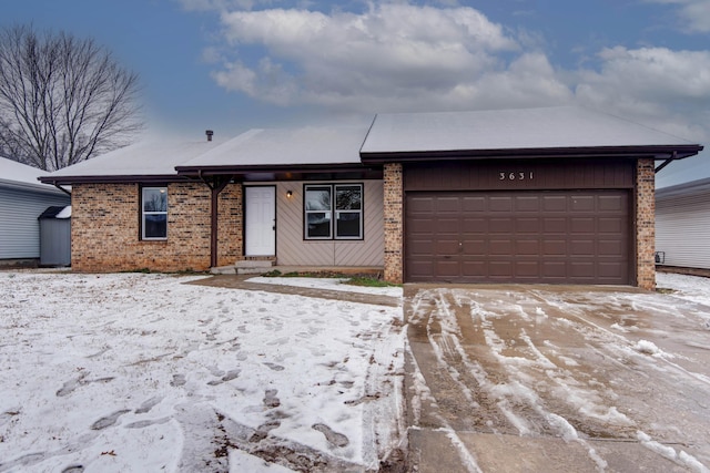 ranch-style house with a garage