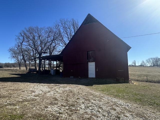 view of barn