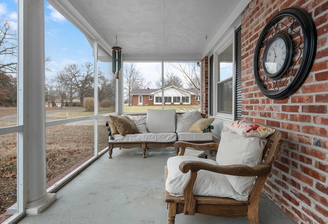 sunroom / solarium featuring a wealth of natural light