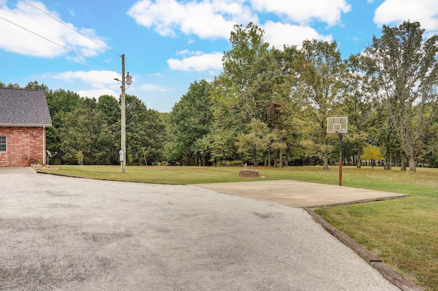 view of patio / terrace with basketball court