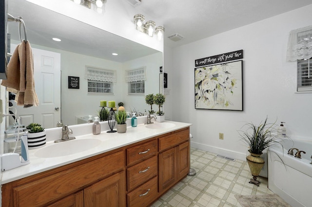 bathroom featuring vanity