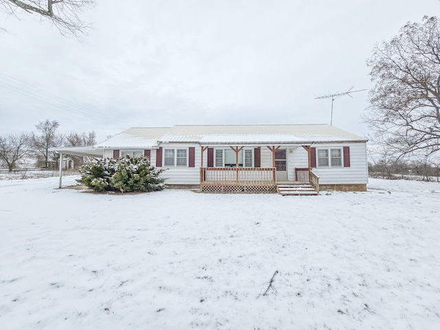 view of front of home