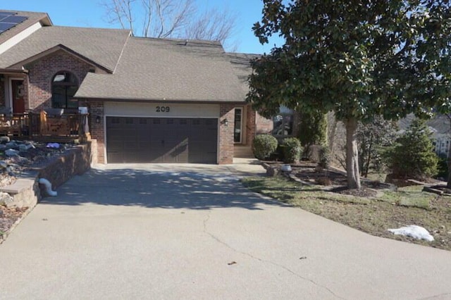 view of home's exterior featuring a garage