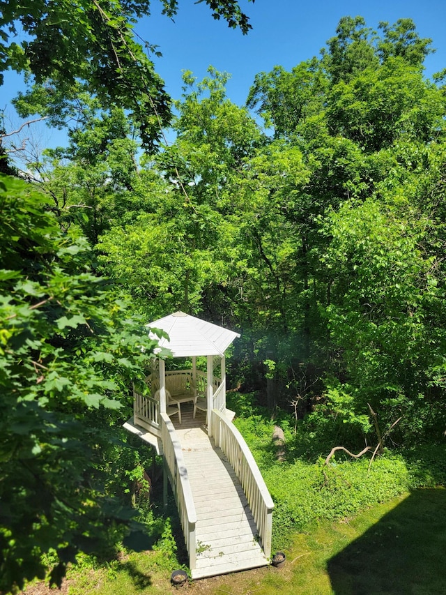 143 Arizona Dr, Branson, MO 65616 - view of community with a gazebo and a forest view