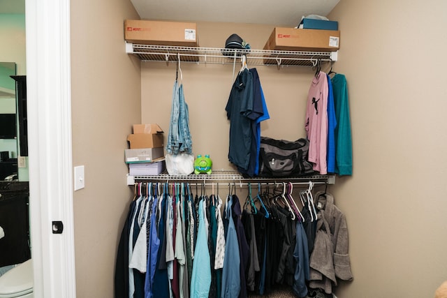 view of closet