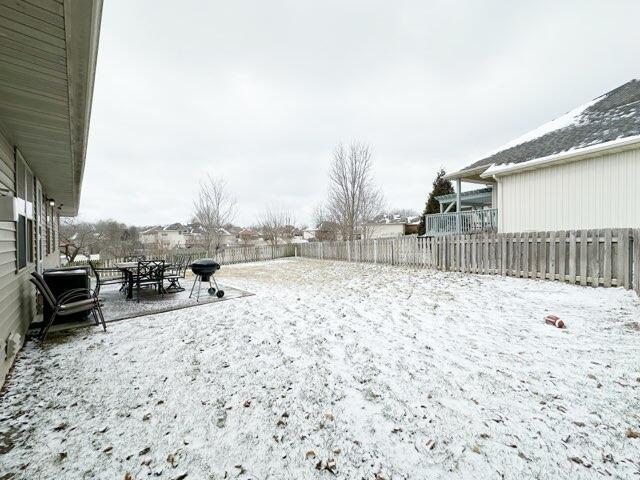 view of snowy yard