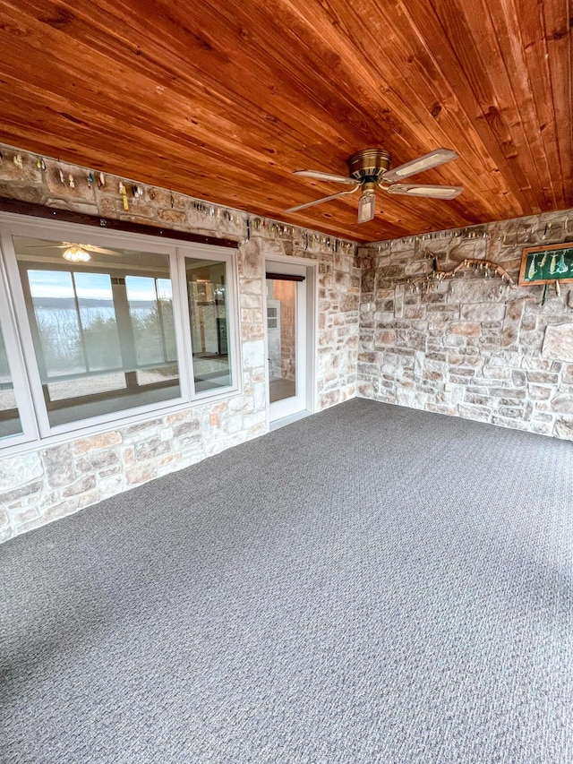 view of patio / terrace with ceiling fan