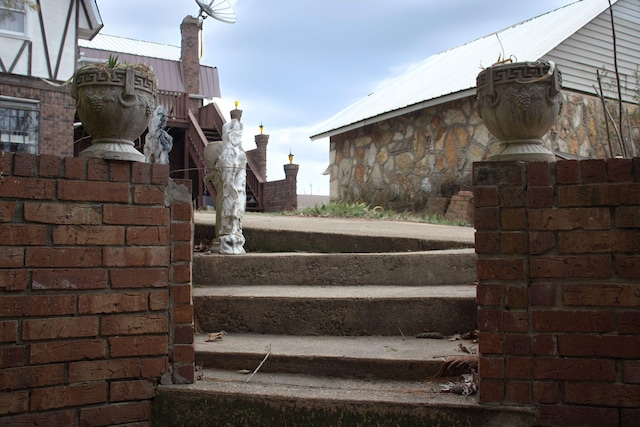 view of stairway