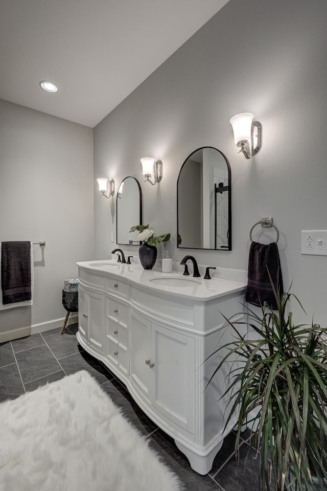 bathroom featuring vanity