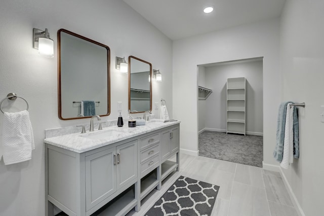 bathroom featuring vanity