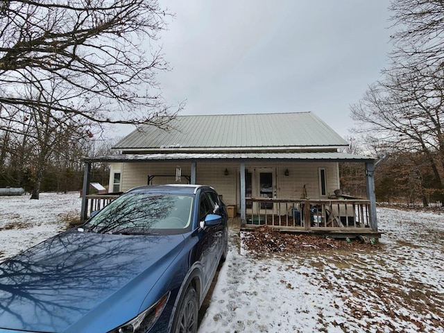 view of front of home with a porch