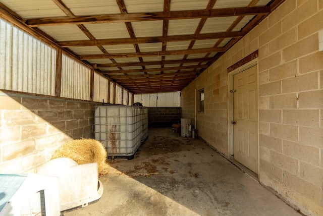 view of horse barn