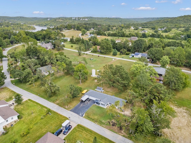 bird's eye view with a residential view