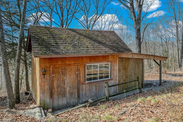 view of outbuilding with an outdoor structure