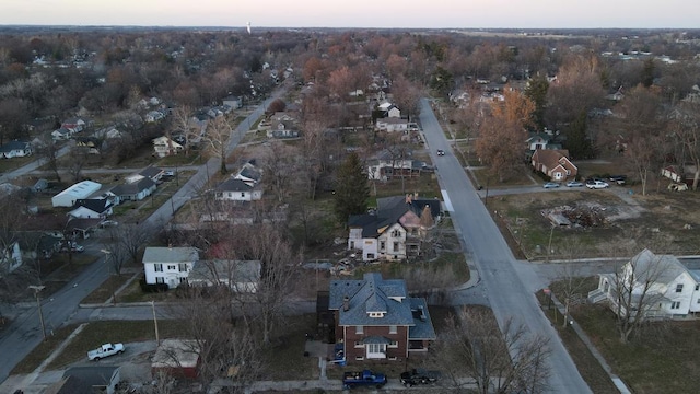 bird's eye view with a residential view