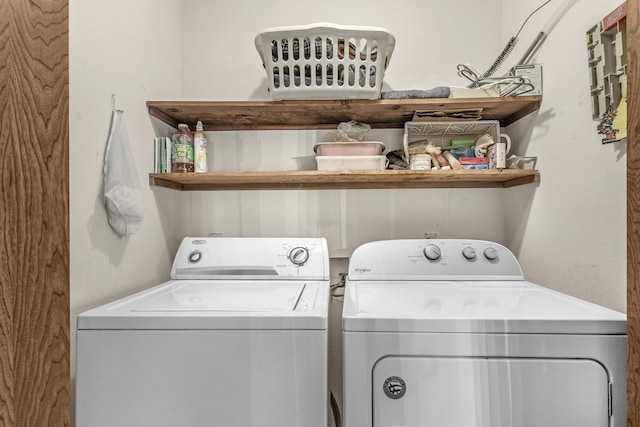 laundry area featuring laundry area and washer and dryer