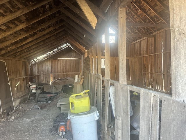 view of attic