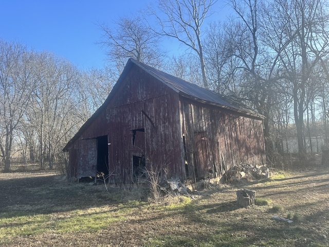 view of barn