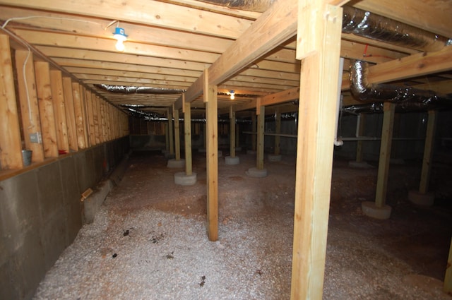 view of basement