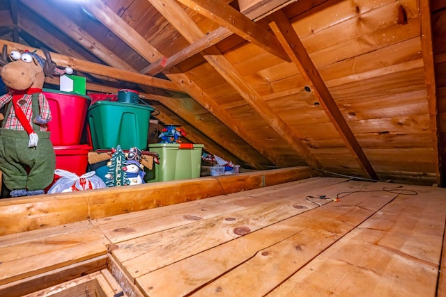 view of attic