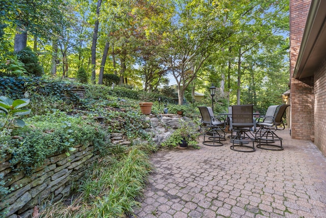 view of patio / terrace with outdoor dining area