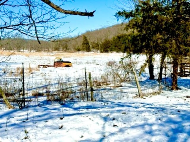 view of snowy yard