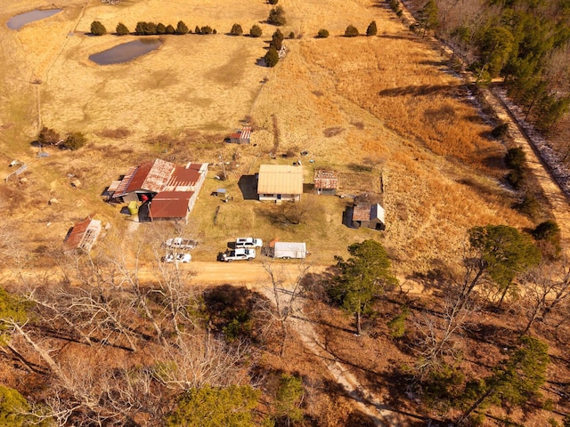 bird's eye view featuring a rural view