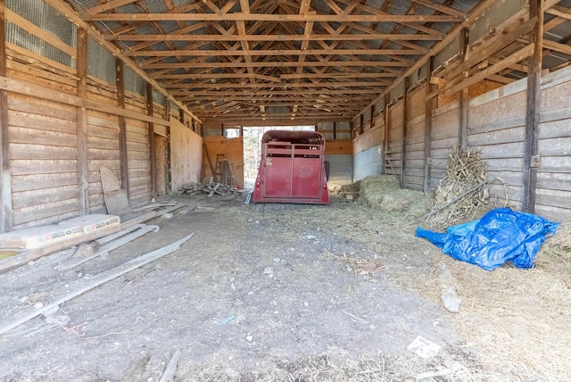 view of horse barn