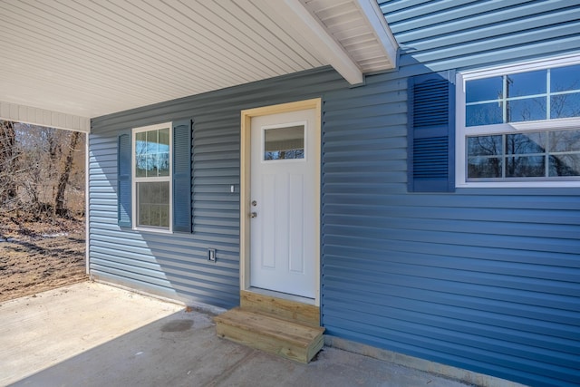 view of property entrance