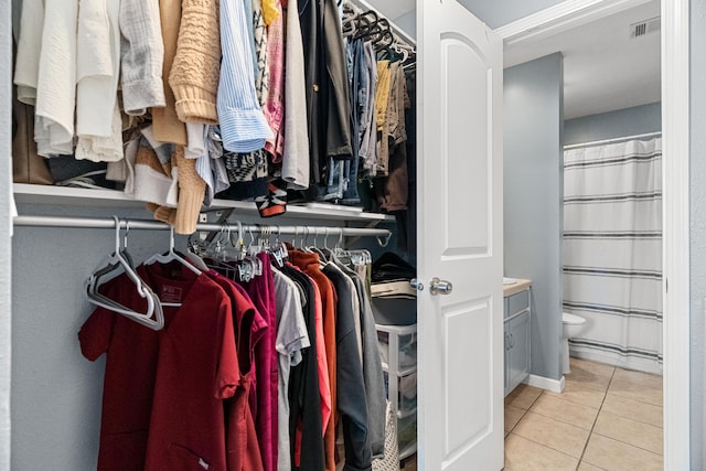 187 Clubhouse Dr Unit 19, Branson, MO 65616 - spacious closet with light tile patterned flooring and visible vents