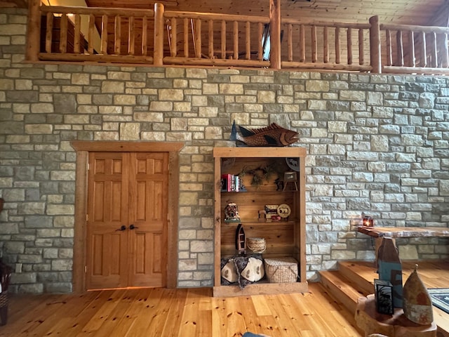 interior space featuring light wood-type flooring