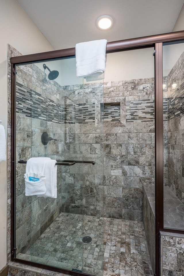 full bath with a stall shower