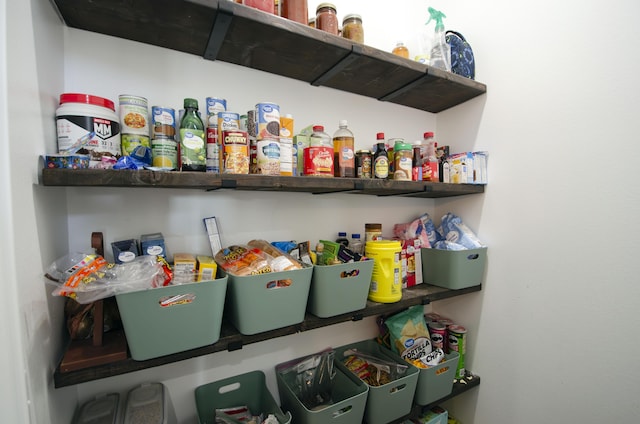 view of pantry