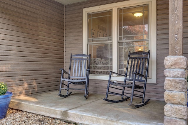 view of patio / terrace featuring a porch