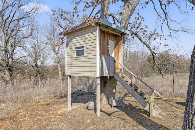 view of outbuilding with an outdoor structure