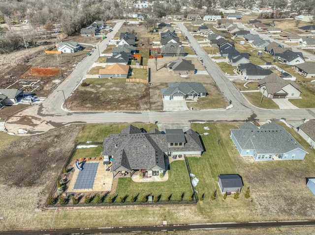 drone / aerial view featuring a residential view