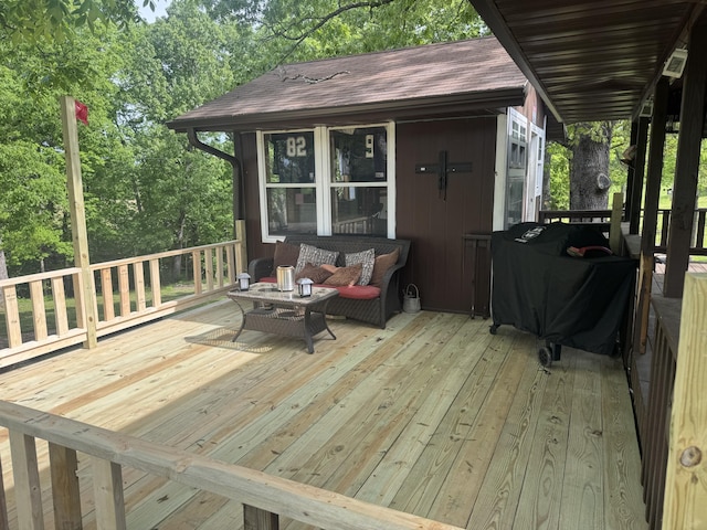 24880 State Highway 413, Galena, MO 65656 - deck featuring an outdoor living space