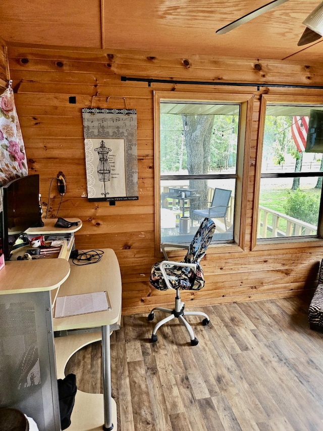 24880 State Highway 413, Galena, MO 65656 - office space with wood finished floors and wooden walls