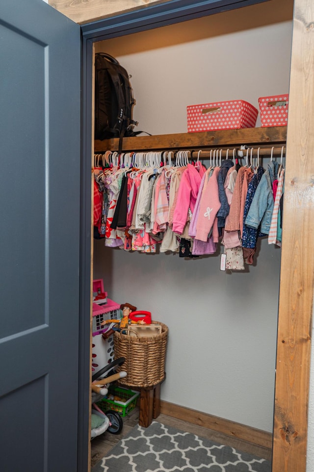 view of closet