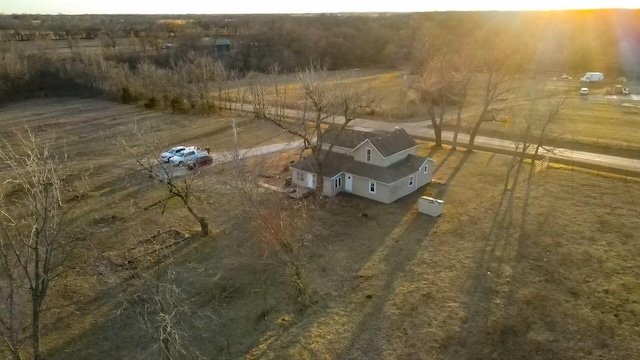 drone / aerial view featuring a rural view