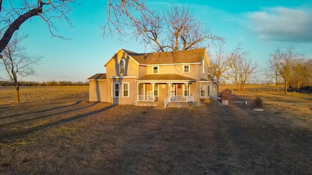 view of front of house with a porch