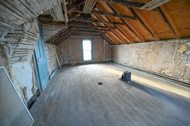 view of attic