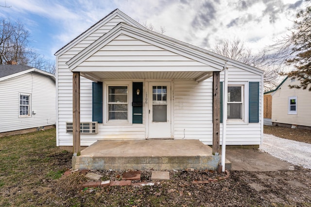 bungalow-style home with covered porch