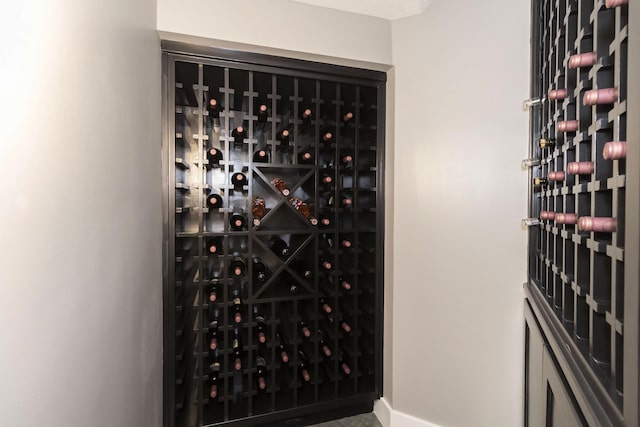 view of wine room