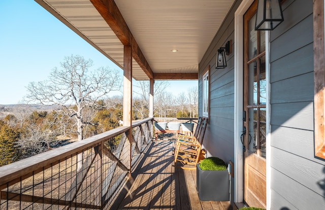 balcony with a porch